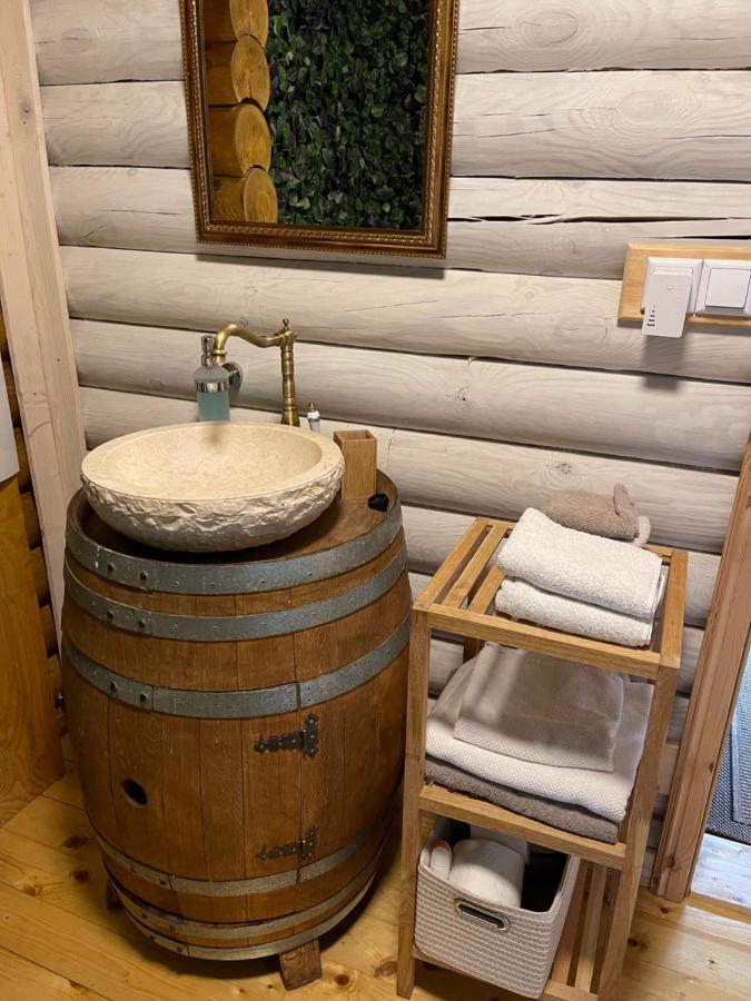 Wellness Huette Am Zwenkauer See Bei Leipzig Экстерьер фото