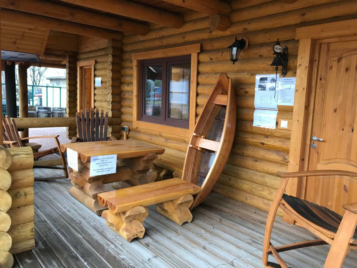 Wellness Huette Am Zwenkauer See Bei Leipzig Экстерьер фото